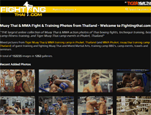 Tablet Screenshot of fightingthai.com